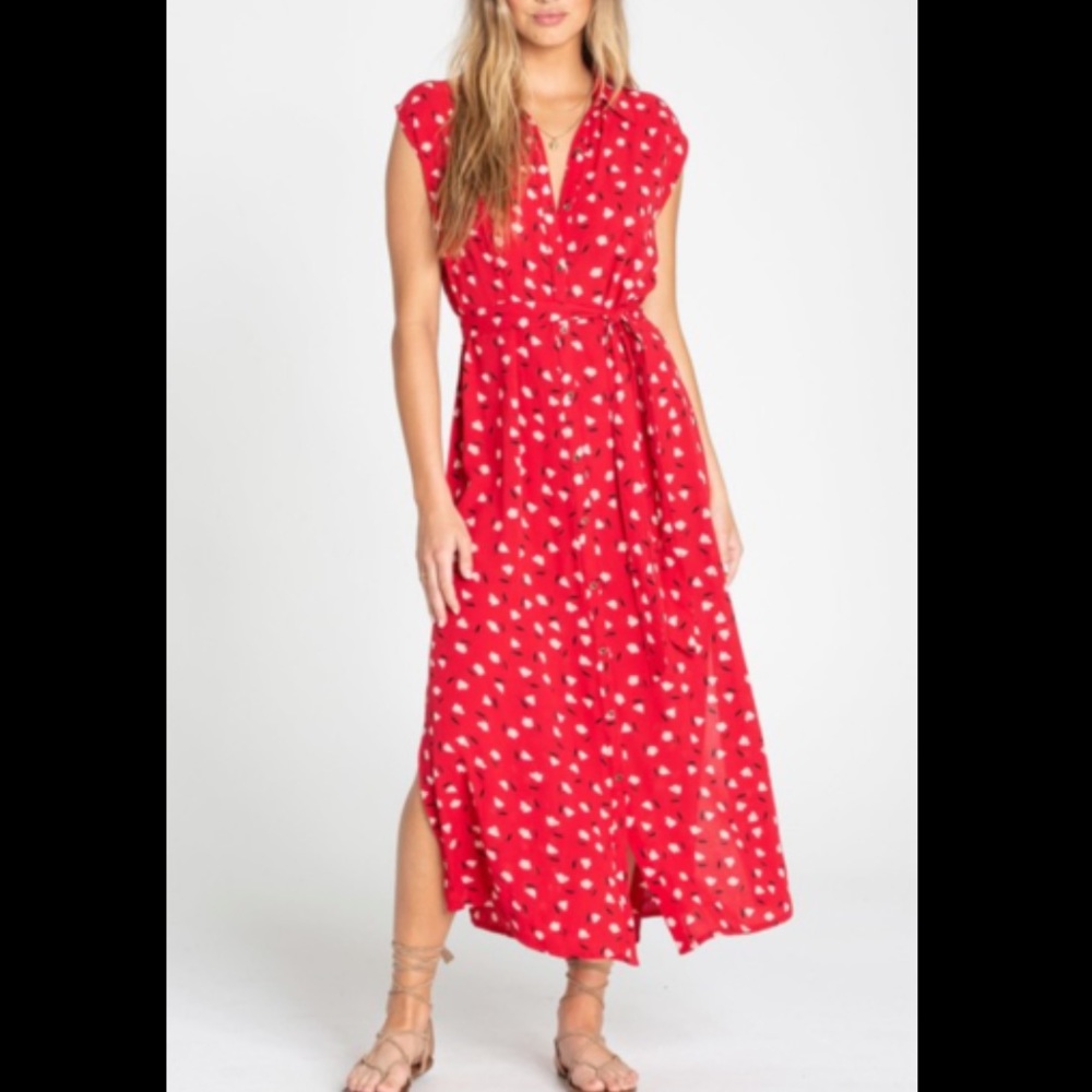 Billabong | LITTLE FLIRT MAXI DRESS (red floral)